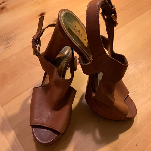 Ralph Lauren Leather Heels - Picture 4 of 4